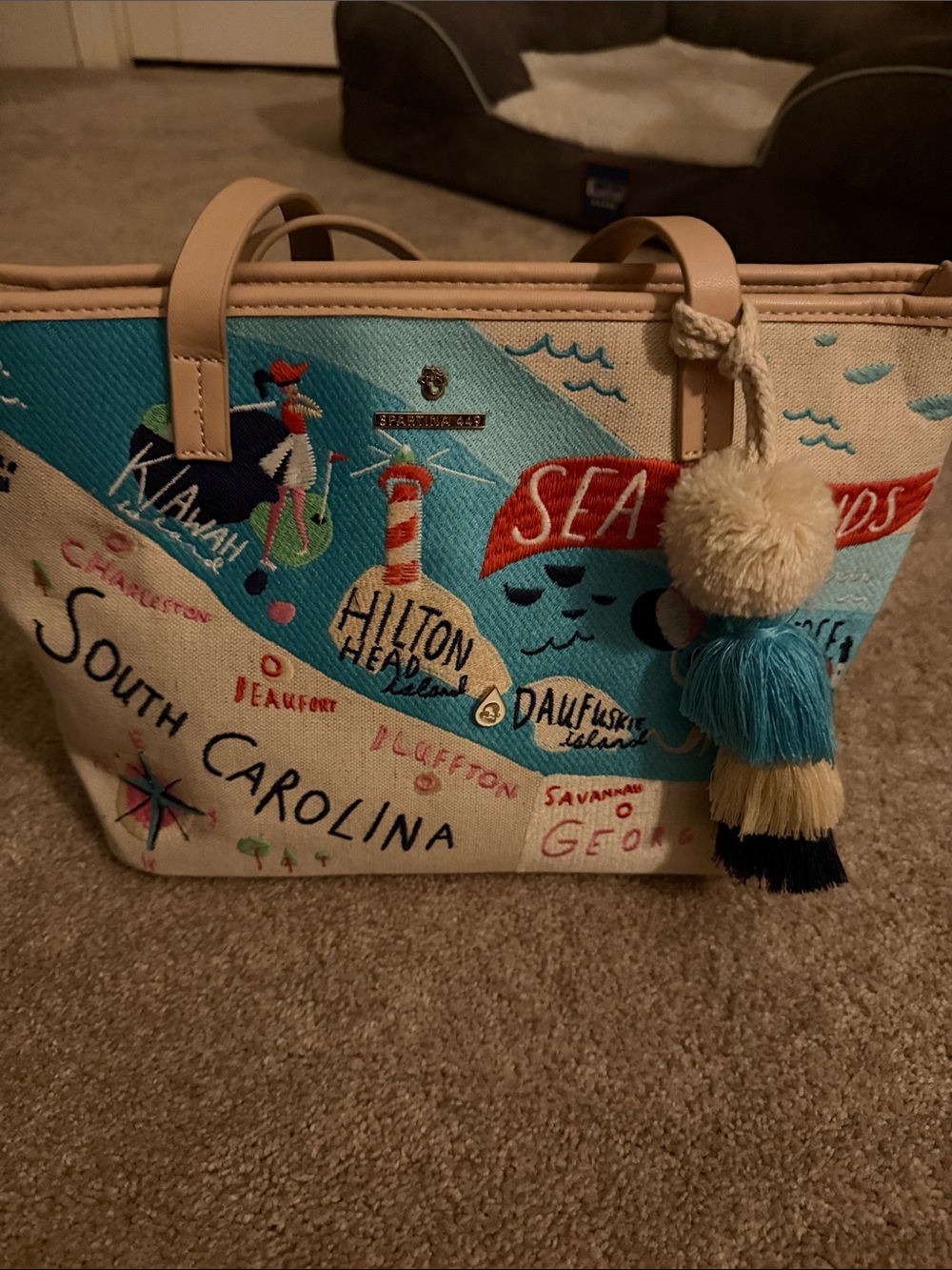Spartina 449 Sea Islands embroidered bag